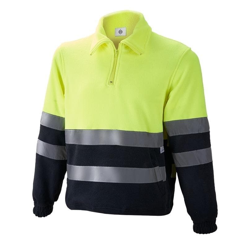 Forro polar con media cremallera alta visibilidad, modelo 1091 (sudaderas y forros polares de alta visibilidad)