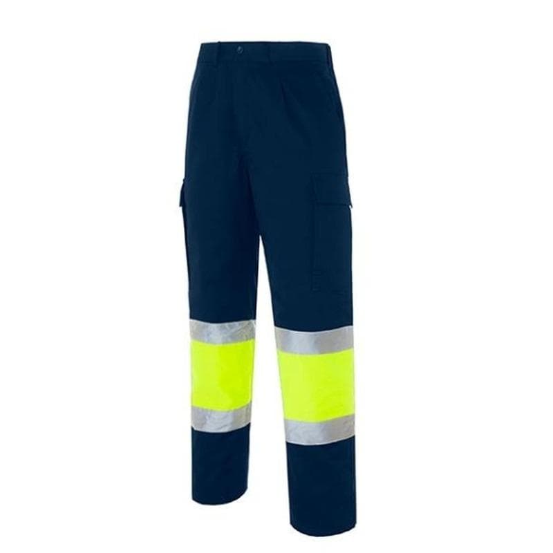 Pantalón multibolsillos acolchado con 2 bandas reflectantes, modelo 11474 (pantalones de alta visibilidad)