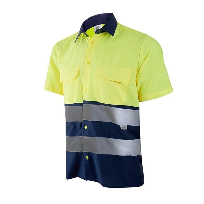 Camisa manga corta alta visibilidad, modelo 1202 (camisetas de alta visibilidad)