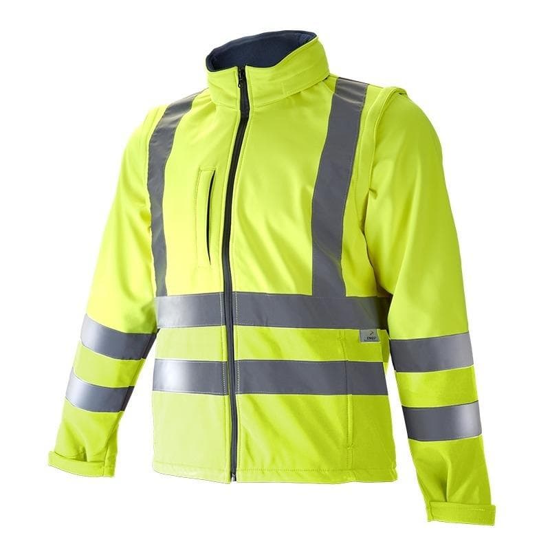 Chaqueta softshell alta visibilidad, modelo 1410 (chaquetas de alta visibilidad)